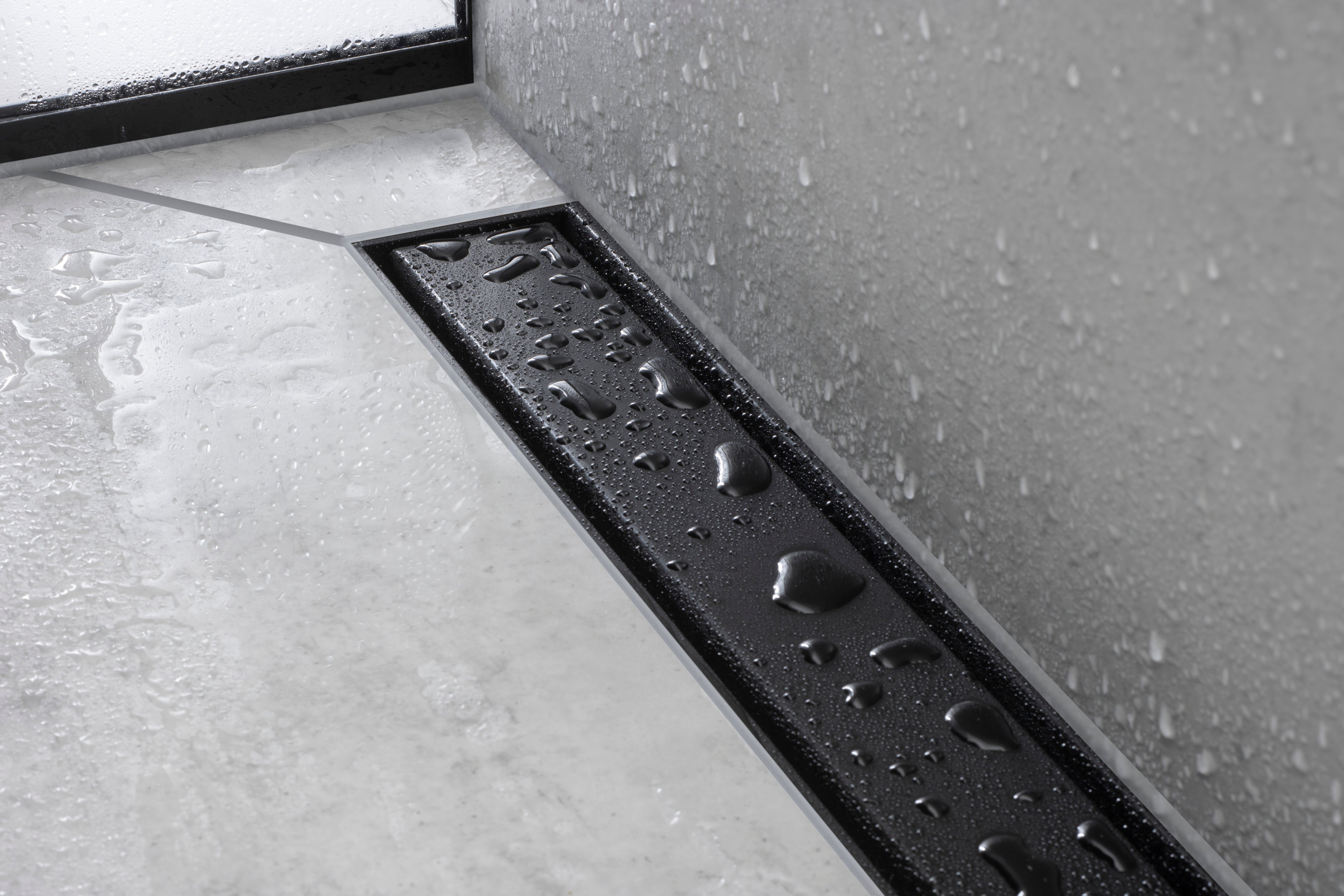 HANSGROHE afløbsrende 1200mm kappesæt højdejustbar ramme t/flise