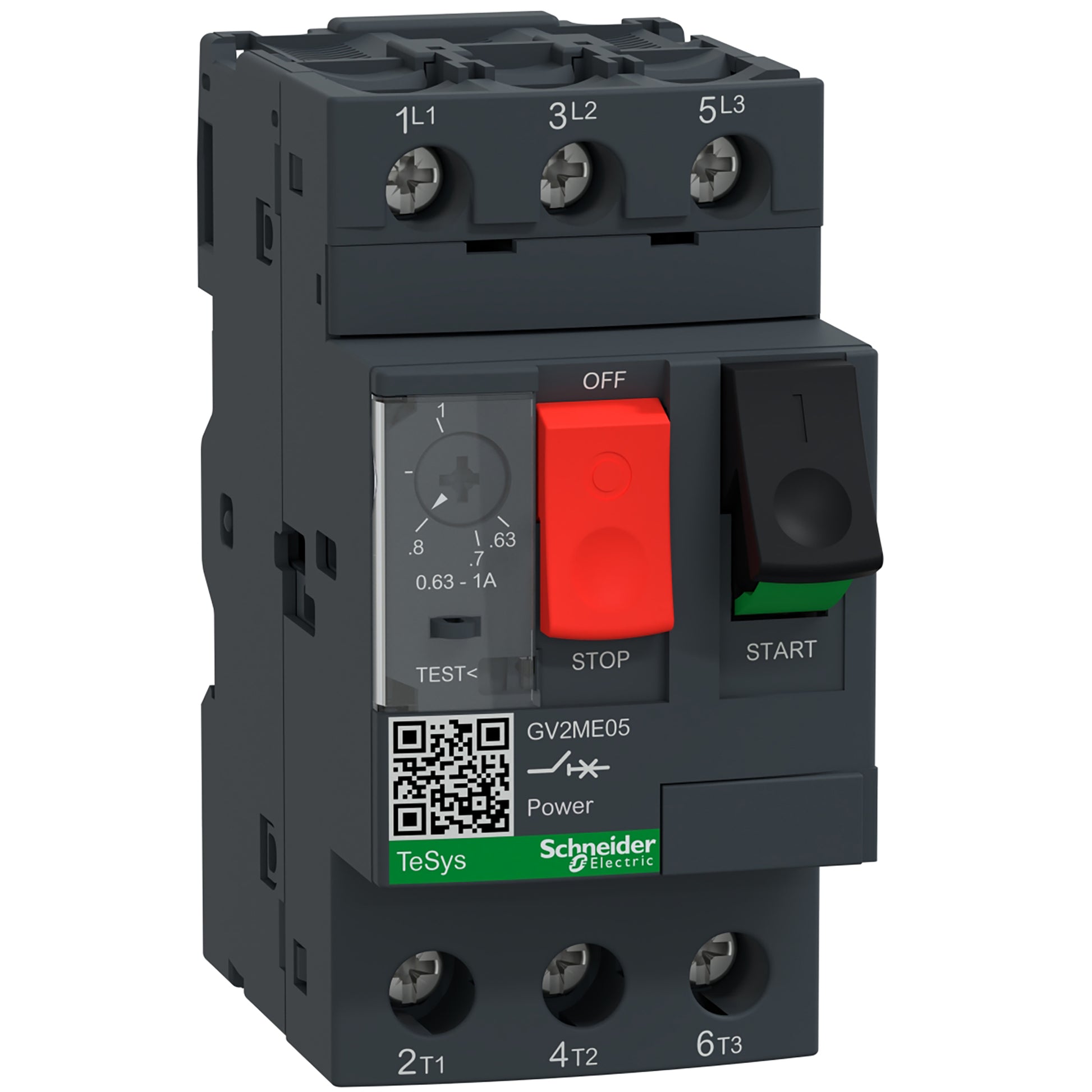 Håndbetjent motorværn GV2ME05 0,63-1A