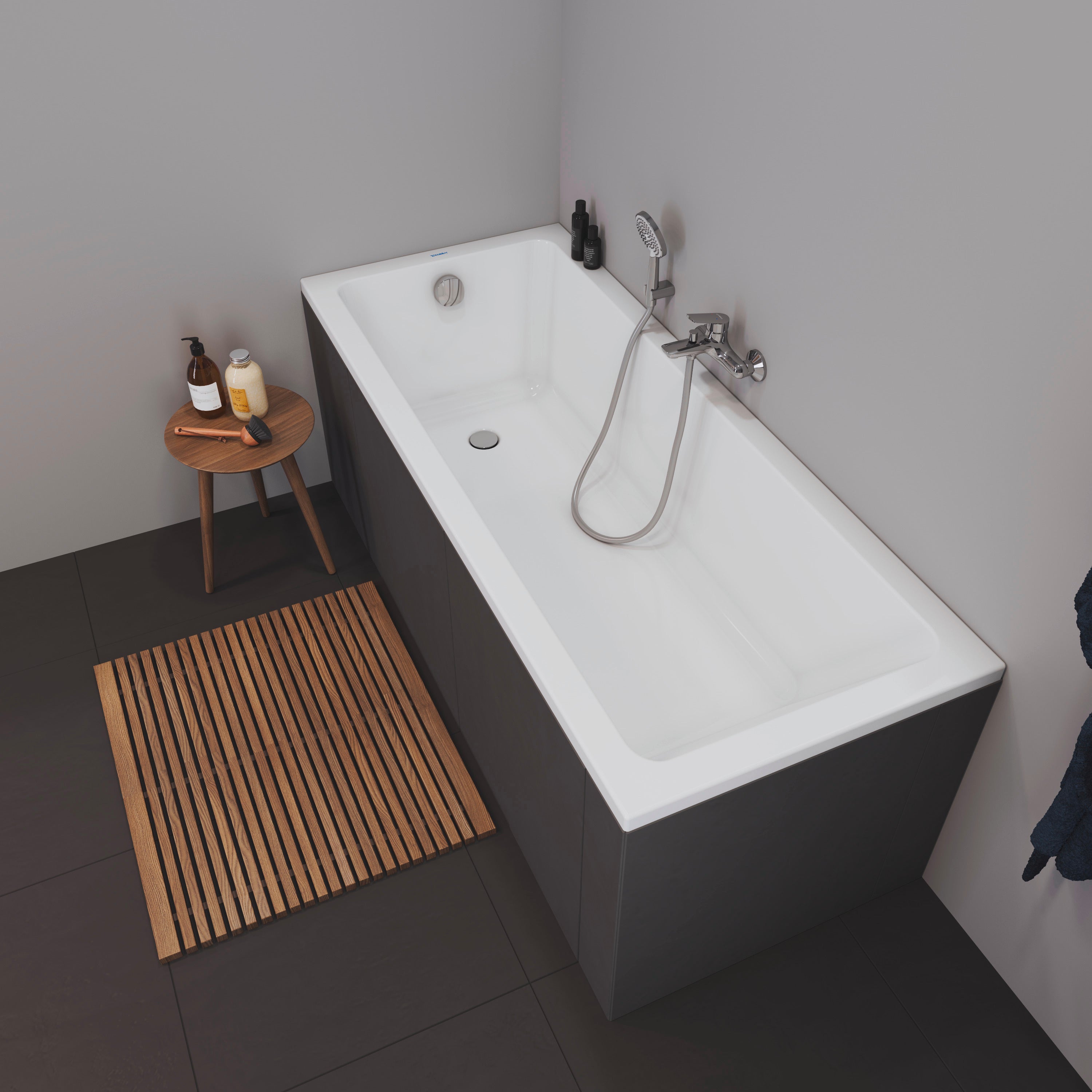Duravit No.1 badekar, 1800 x 800 mm, 1-ryglæn, rektangulært