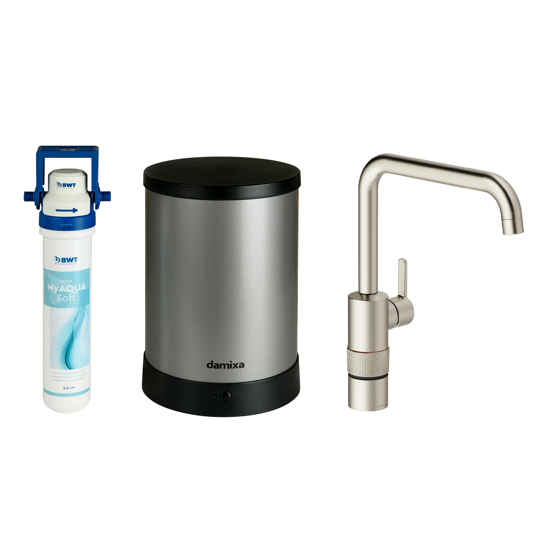 Damixa Silhouet Instant kogende hane inkl.4liters beholder Steel