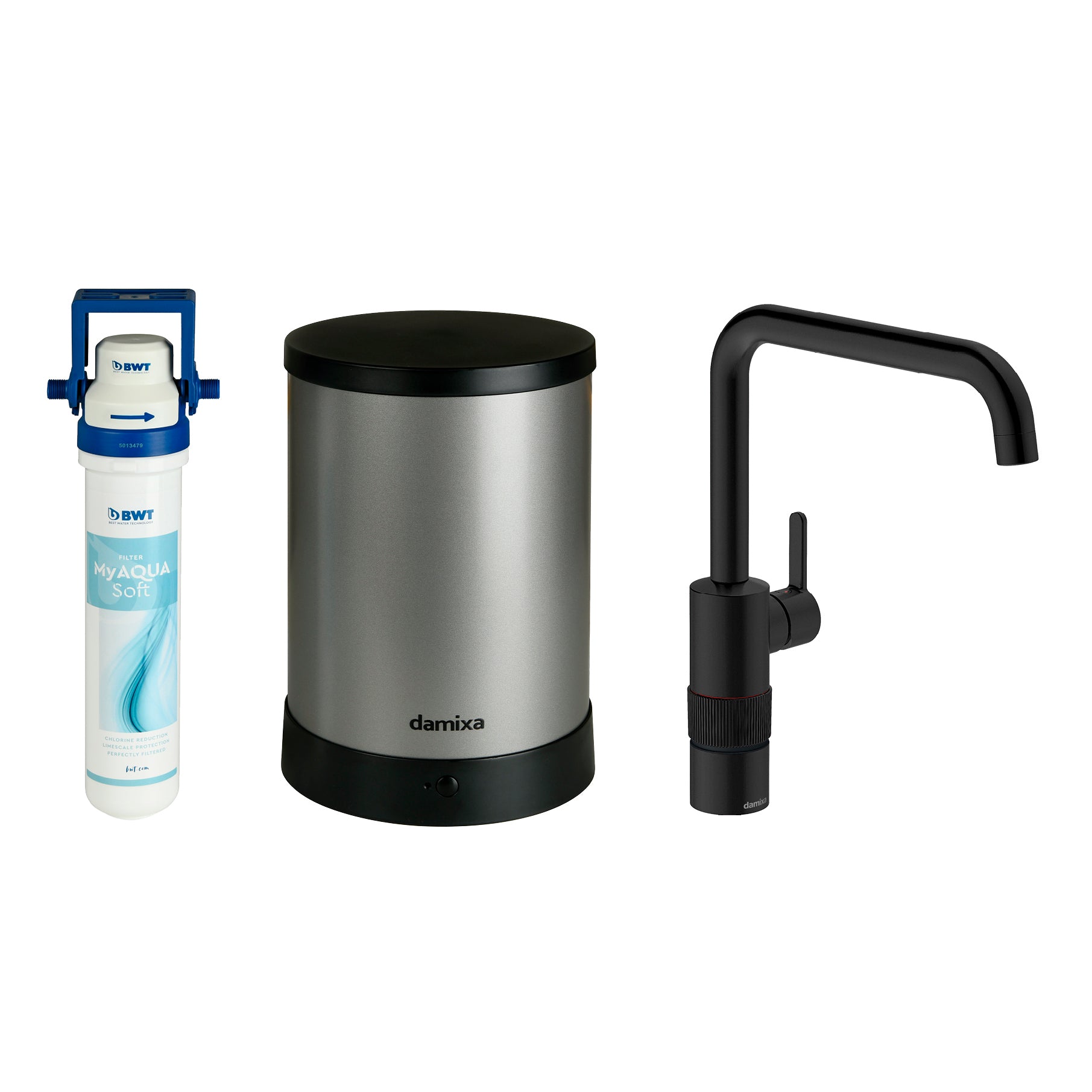 Damixa Silhouet Instant kogende hane inkl. 4liters behol Matsort