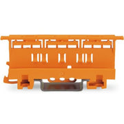 Din-skinne holder til samlemuffe i serien 221, 0,2-4 mm², orange