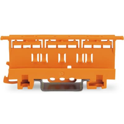 Din-skinne holder til samlemuffe i serien 221, 0,2-4 mm², orange