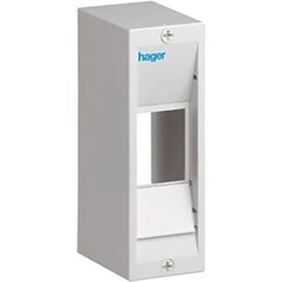 Hager gruppetavle 1R 2M IP30 u. PE klemme