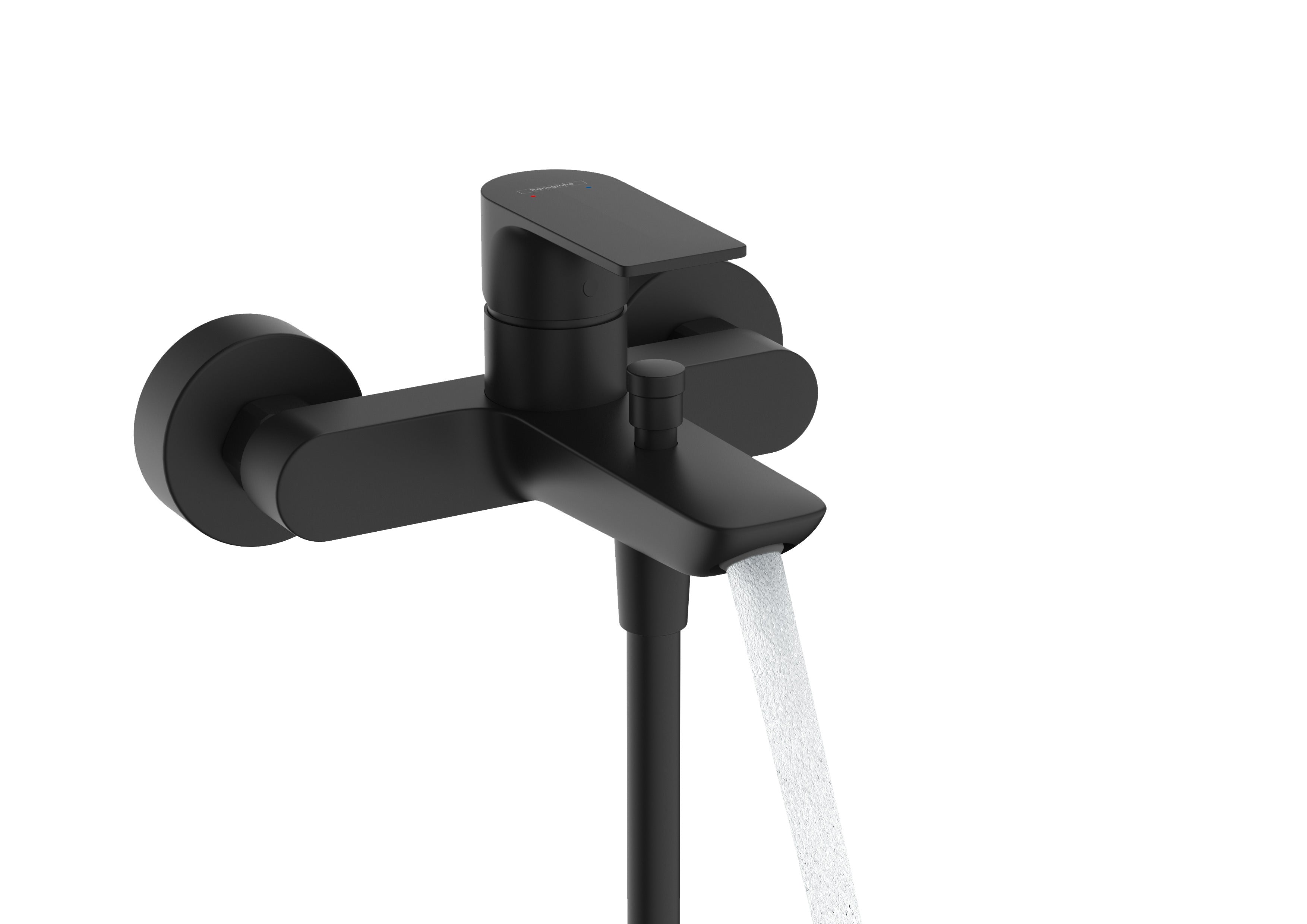 Hansgrohe Rebris E kar-/brusearmatur, mat sort