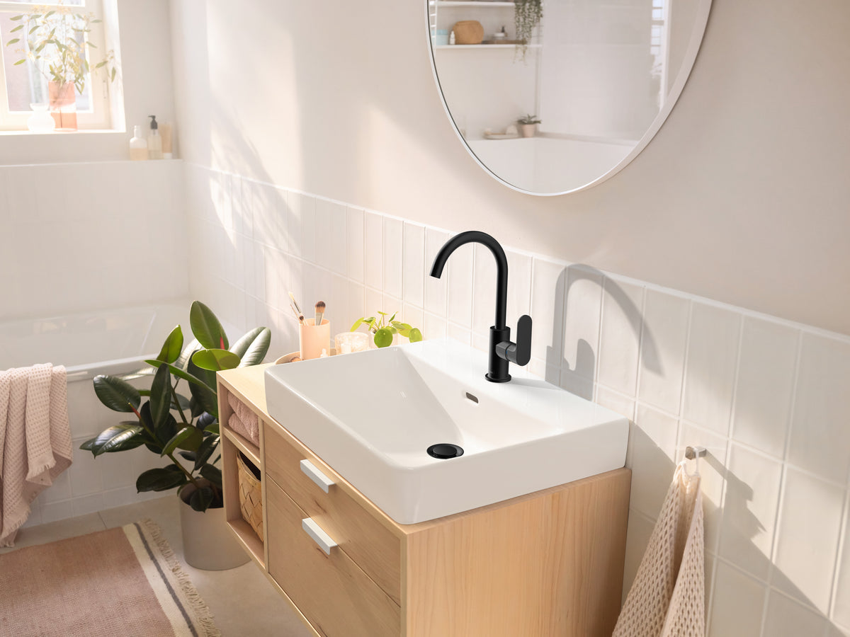 hansgrohe Rebris E håndvaskarmatur 80 m/lov krom