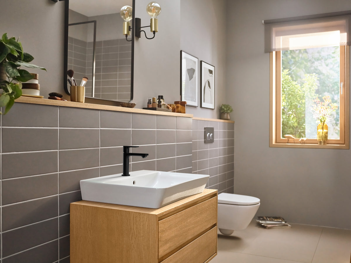 hansgrohe Rebris E håndvaskarmatur 2-huls indbygning krom