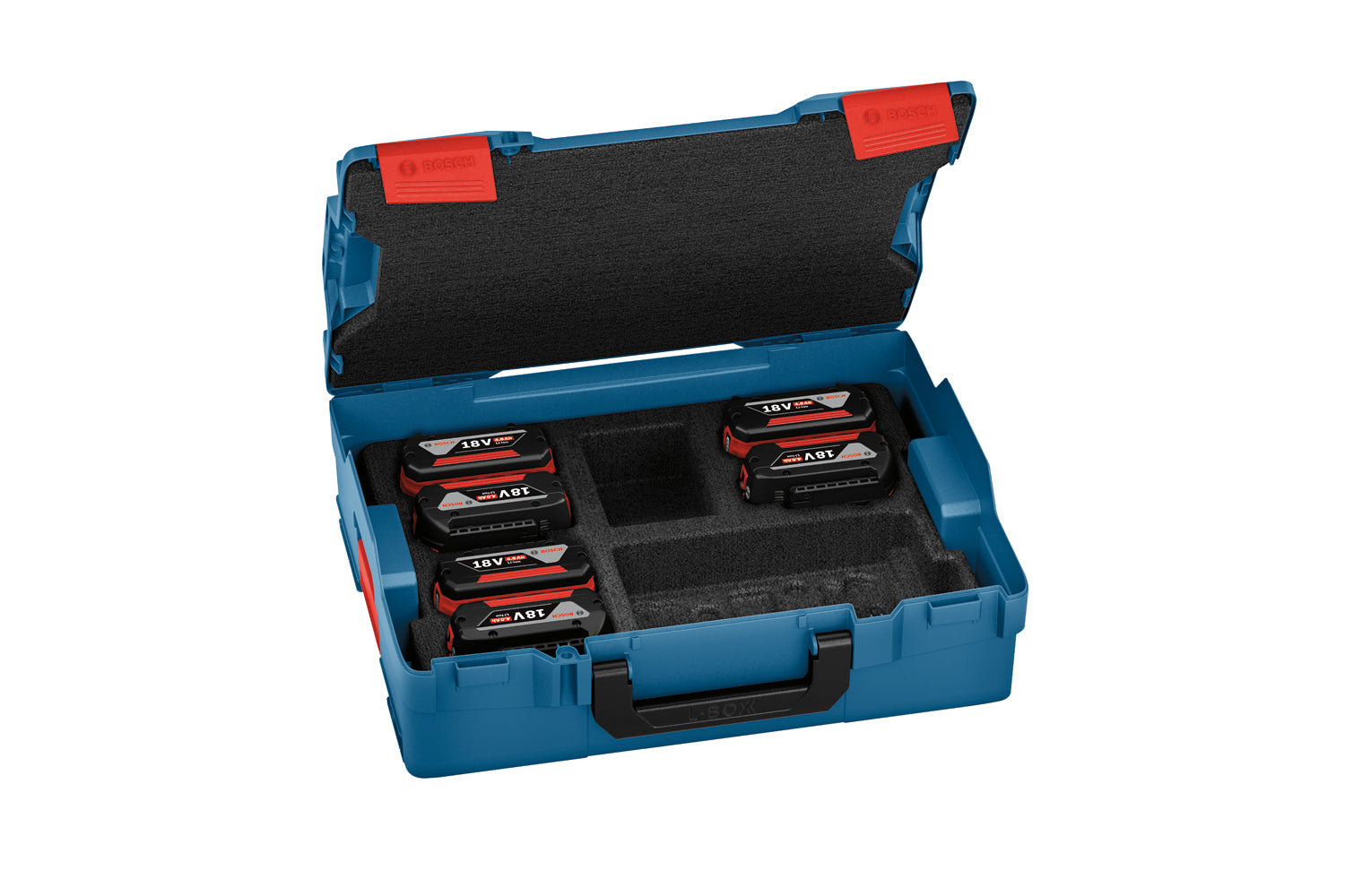 Bosch batteripakke 18 V med 6x4,0 Ah, L-Boxx