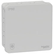 Schneider Mureva forgreningsdåse, lysegrå, IP65, 87x87x42 mm