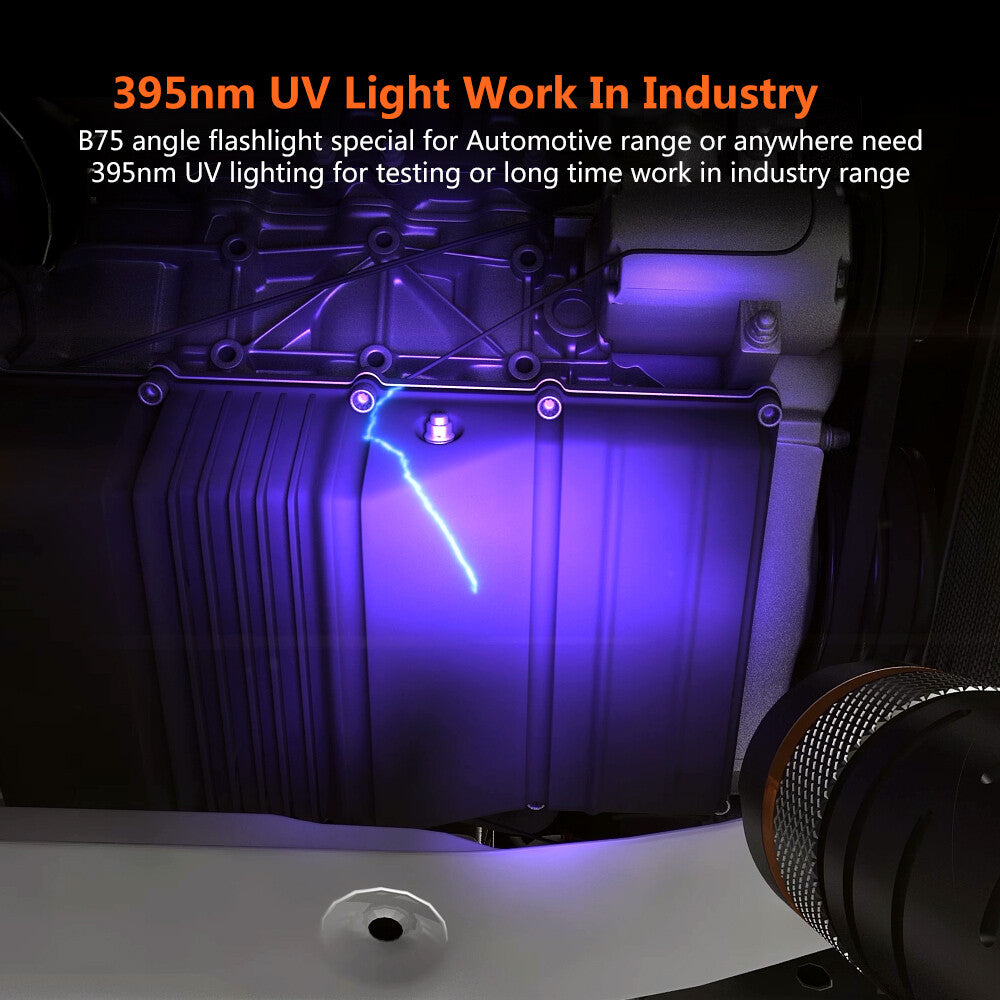 NICRON Twist-L lygte, genopladelig, 1000 lumen og UV-lys
