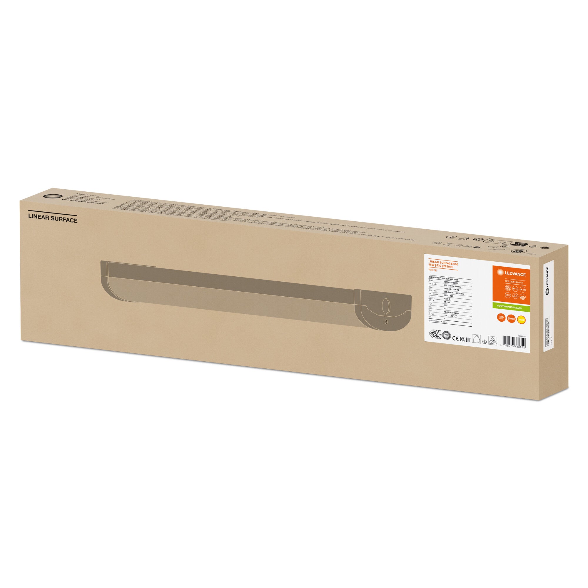 LINEAR SURFACE 18W/830 IP44