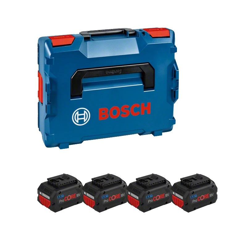 Bosch ProCORE batteripakke 18 V med 4x5,5 Ah, L-Boxx