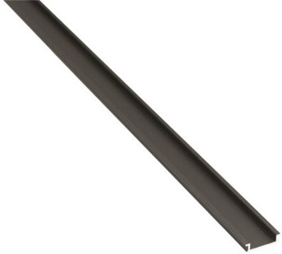NSH stolpedækskinne, antracitgrå aluminium