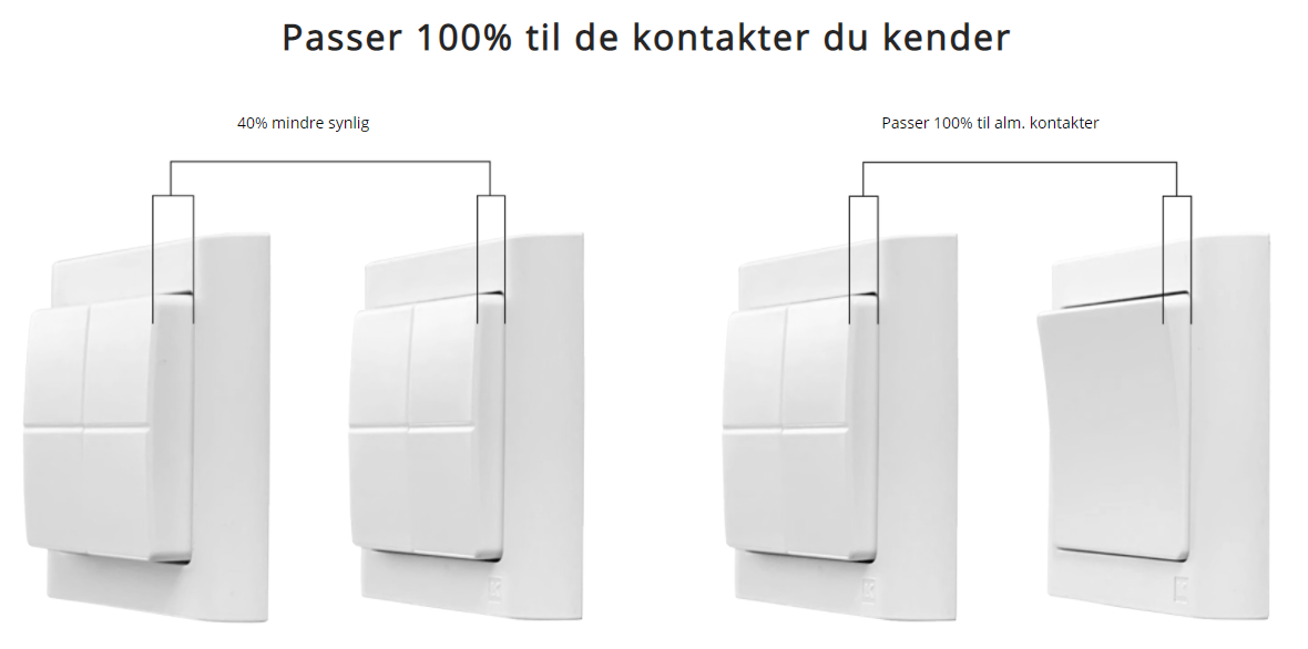 Batteriløst Casambi/Tridonic m.v., 4-tryk, bluetooth, WS4-215B