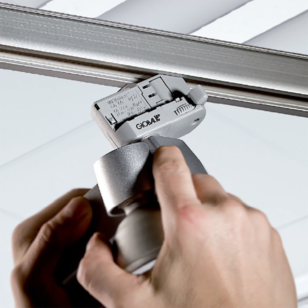 Global 3F Pendeladapter XTSA68-1 grå (alu) (m/nippel/aflastning)