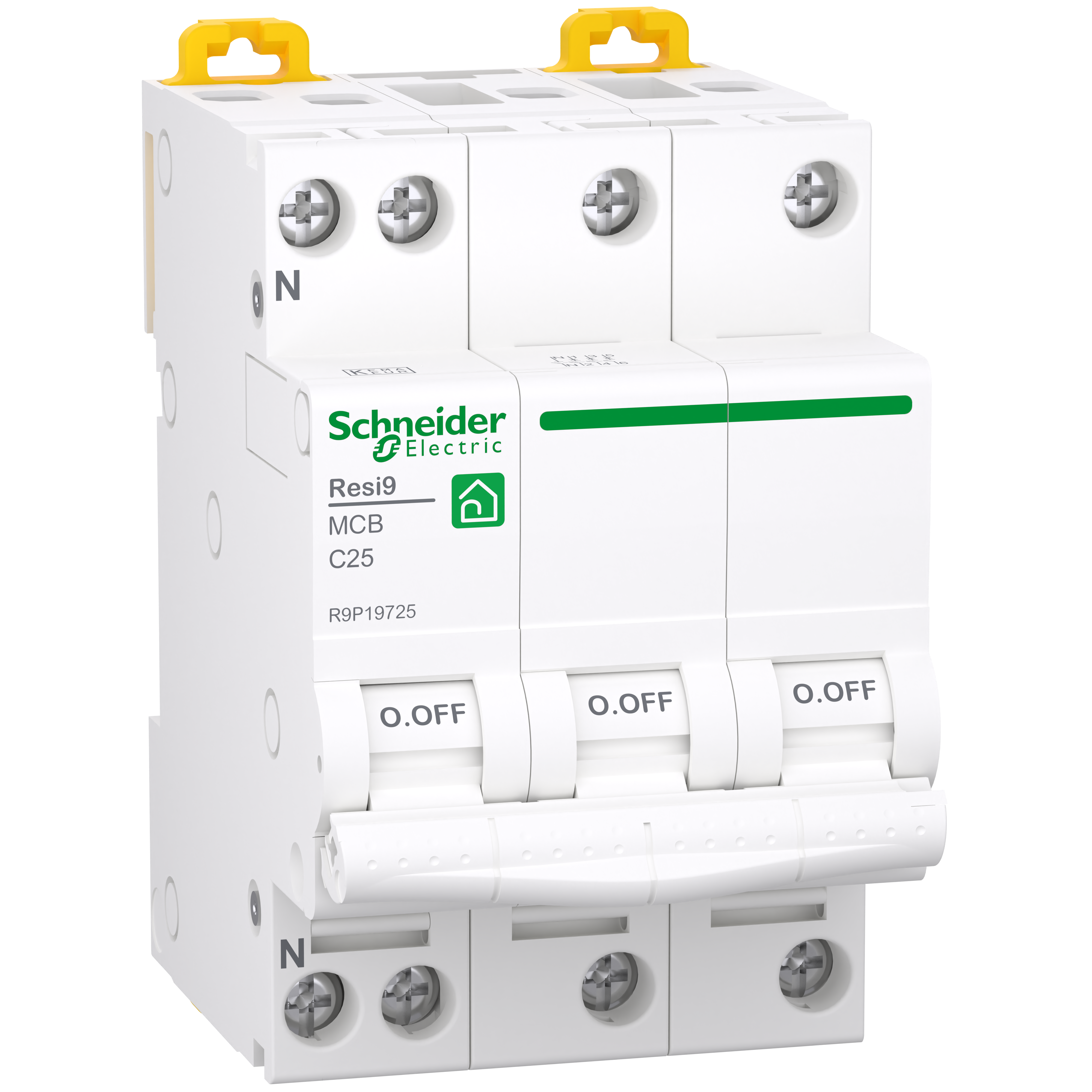 AUTOMATSIKRING C25A 3P+N 6KA 3M
