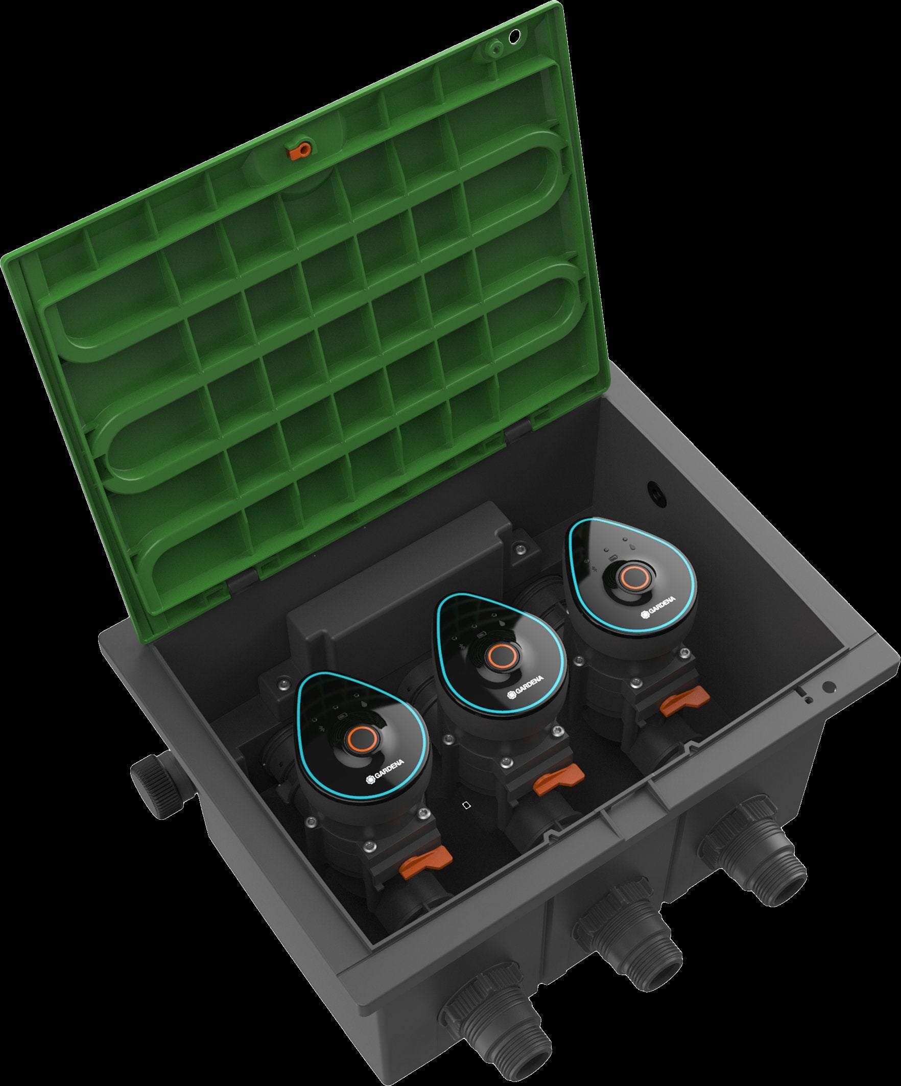 Gardena V3 ventilboks til 3 vandingsventiler, 1"