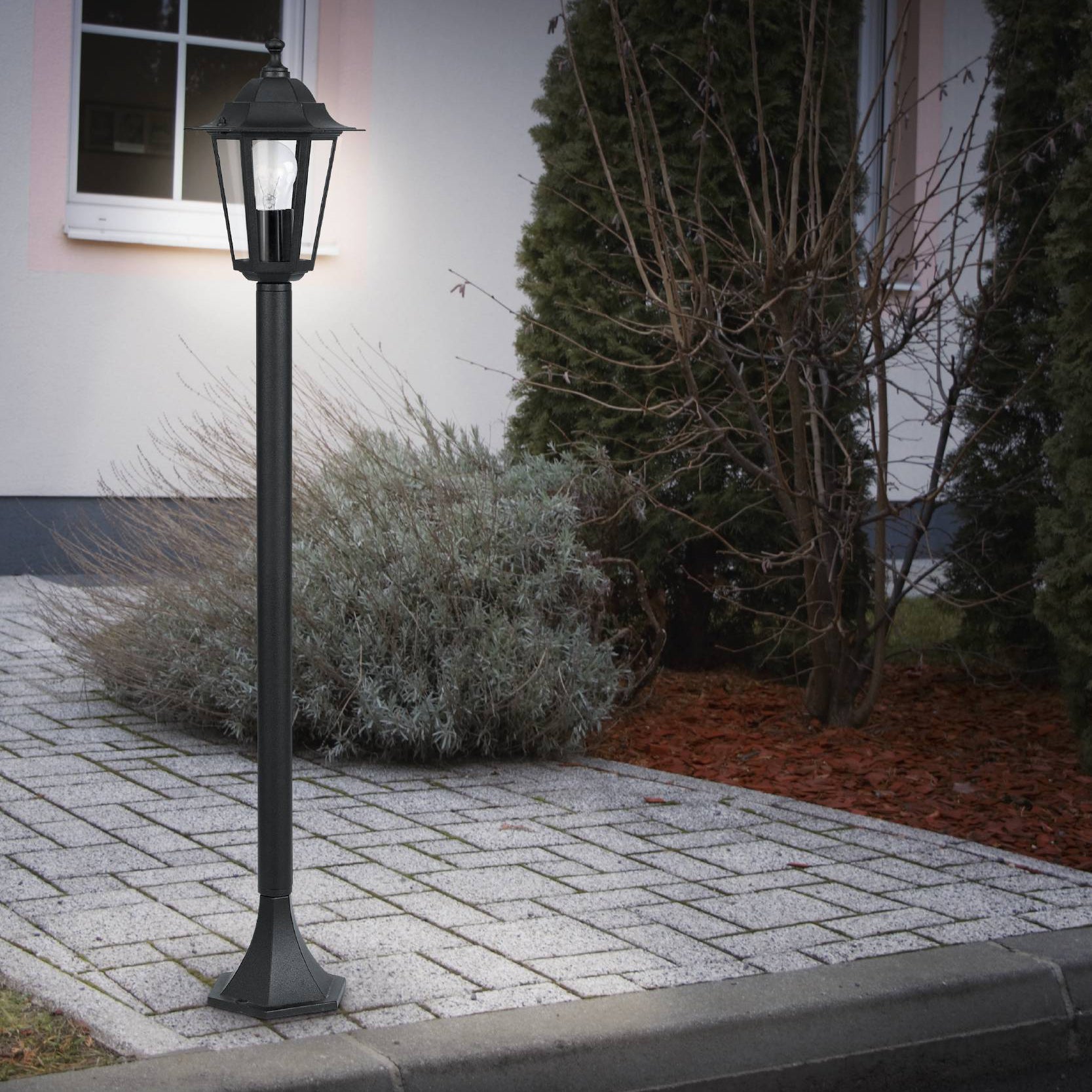 Laterna 4 Udendørs stander E27 H1000 Sort