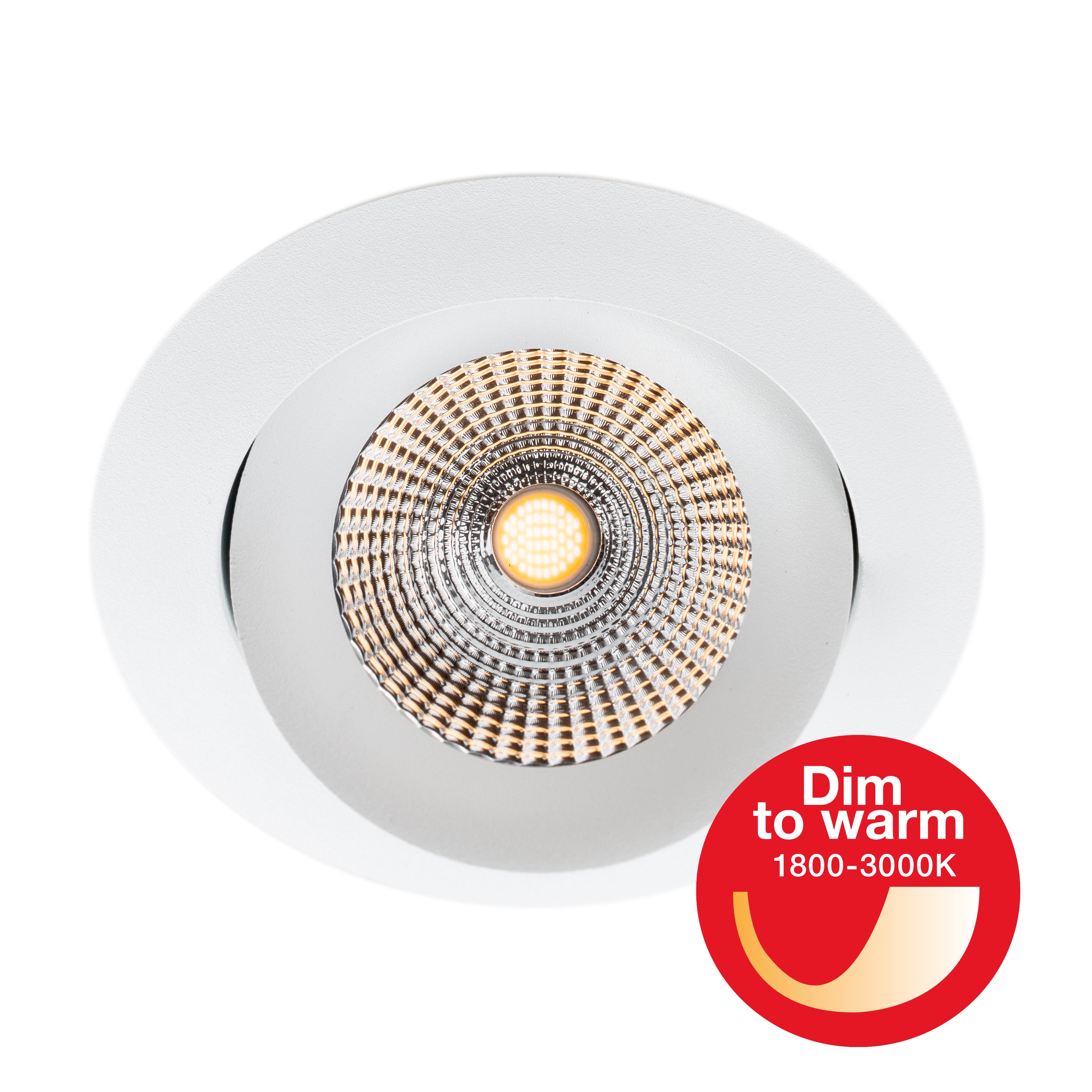 Downlight SLC One 360° LED 8W DTW 1800-3000K IP44 Hvid