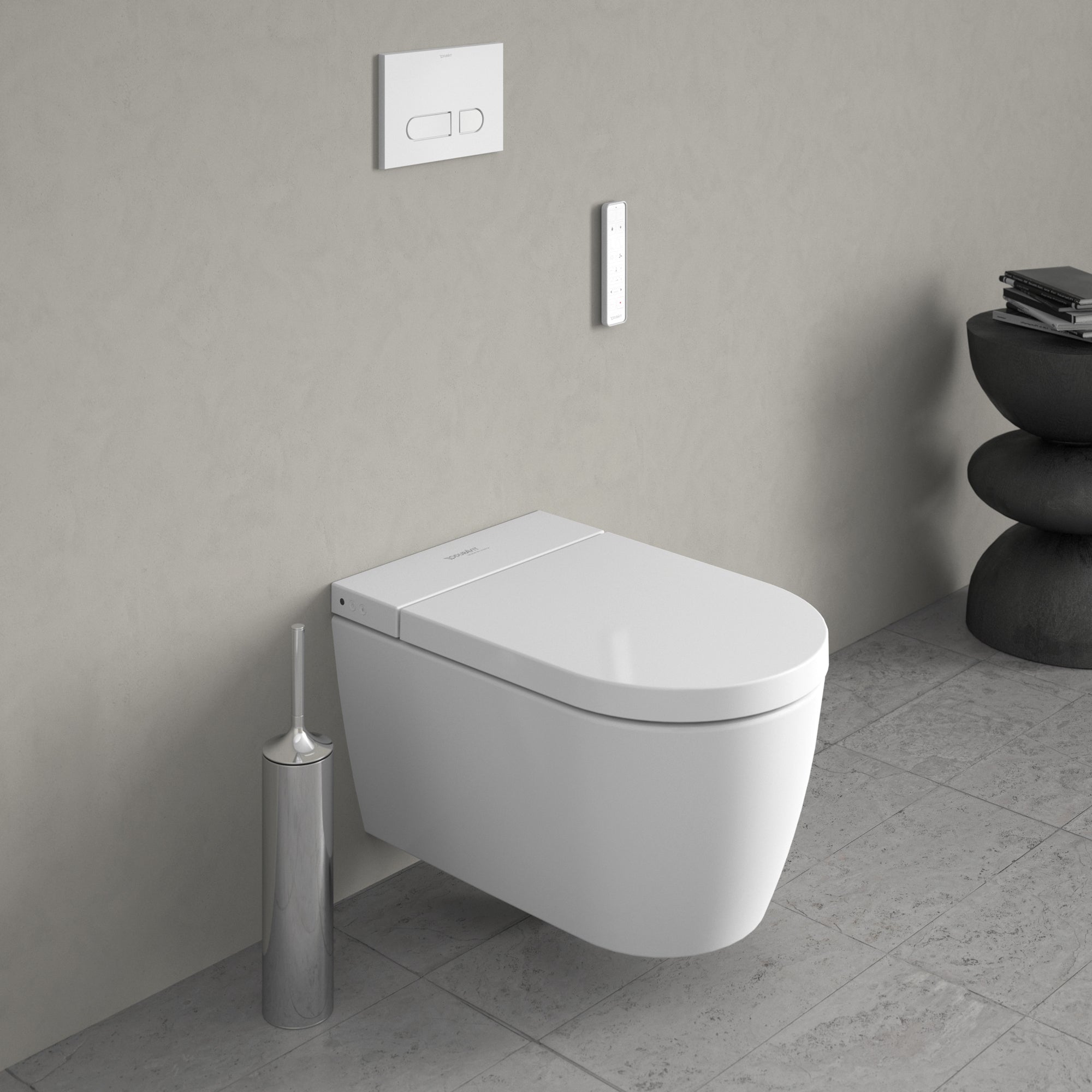 Duravit SensoWash Starck f Plus, vægmonteret douchetoilet,
