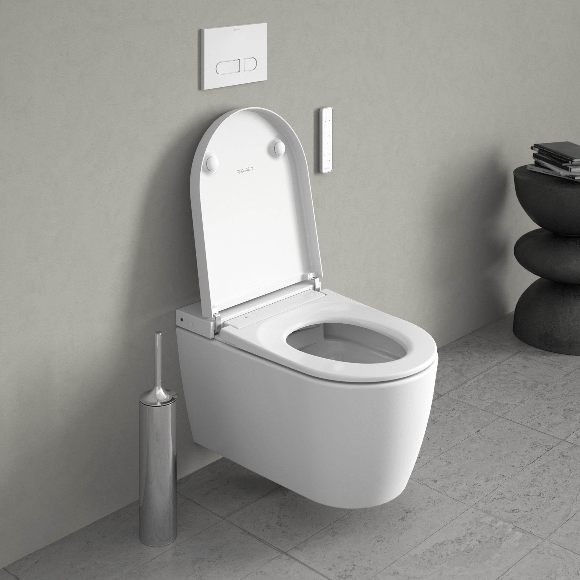 Duravit SensoWash Starck f Plus, vægmonteret douchetoilet,