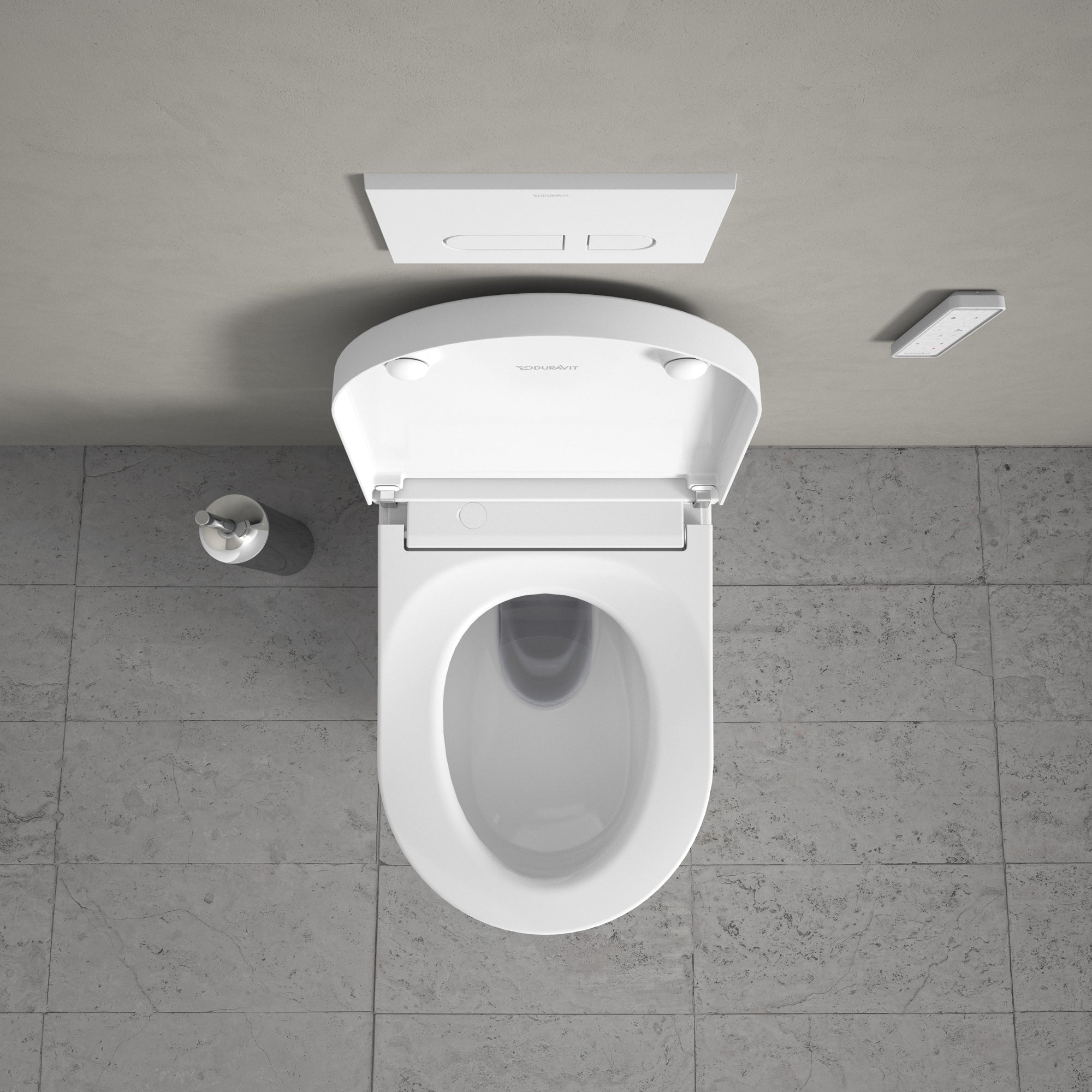 Duravit SensoWash Starck f Plus, vægmonteret douchetoilet,