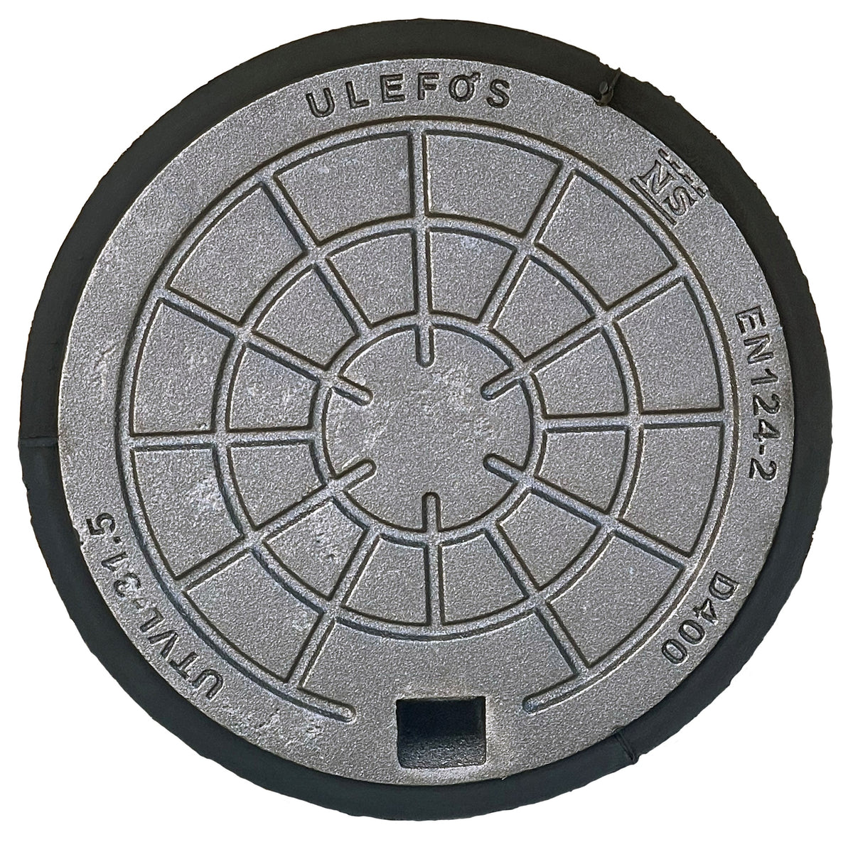 Ulefos 315 mm dæksel m/påstøbt pakn./fjederlås, 40 t SG UTVL31,5