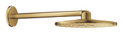 Grohe hovedbruser ø310mm 2stråletp m/br.arm messing børstet cool