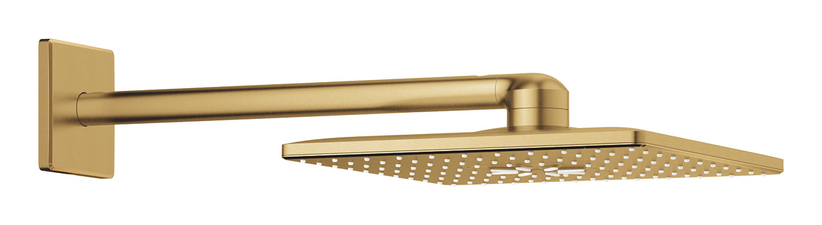 Grohe hovedbruser 310x310mm 2stråletp m/br.arm messing børstet c