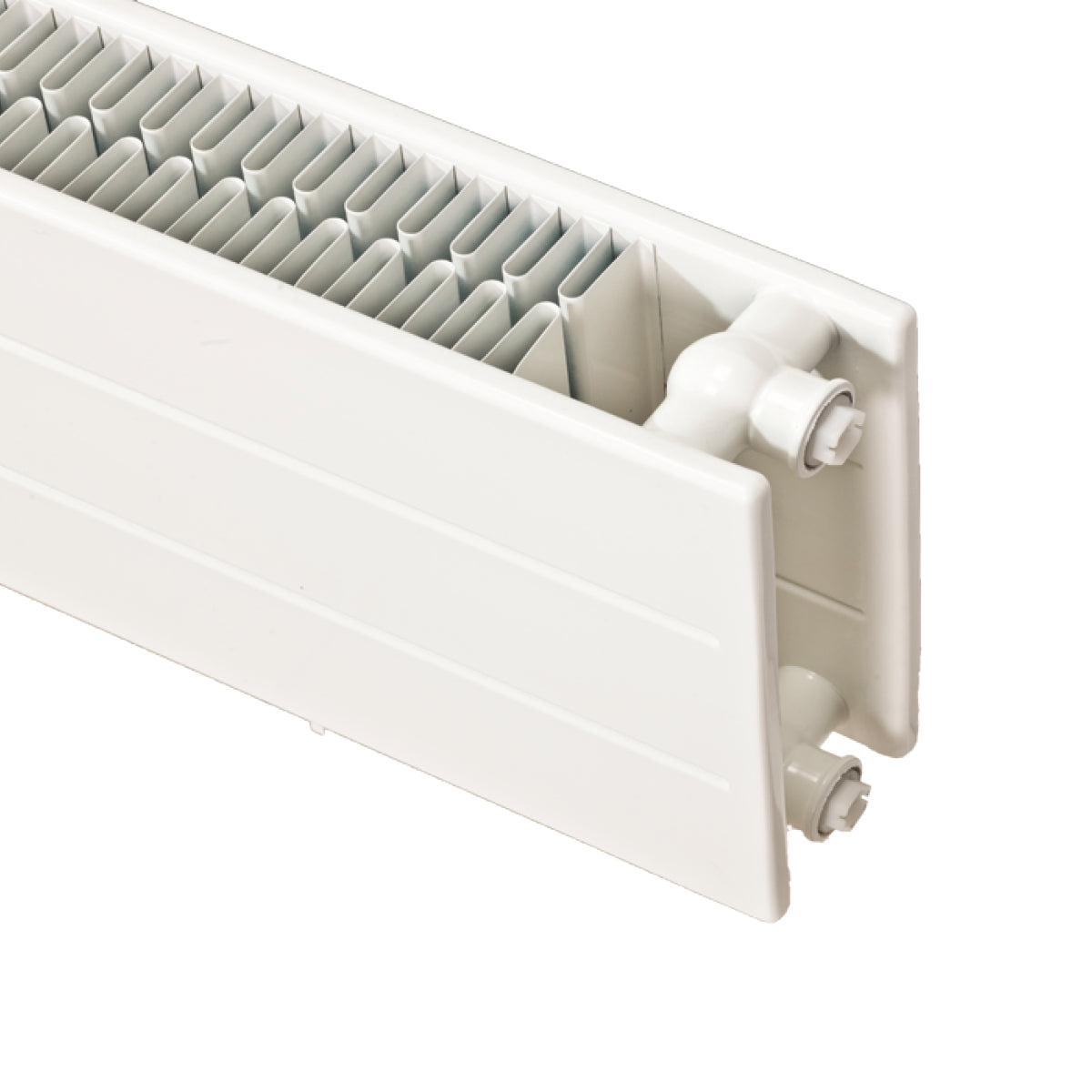 Hudevad LK konvektor H210 T22/3-20 L2800 ABCD 4x1/2"  RAL9016