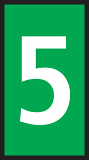 Ledningsmærke (5) grøn WIC2 til 1,5-2,5 mm² ledning (200 stk)