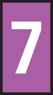 Ledningsmærke (7) violet WIC2 til 1,5-2,5 mm² ledning (200 stk)