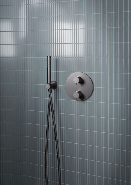 DAMIXA SILHOUET HS1 INDBYGNING - KOMPLET PAKKE. BRUSHED GRAPHITE