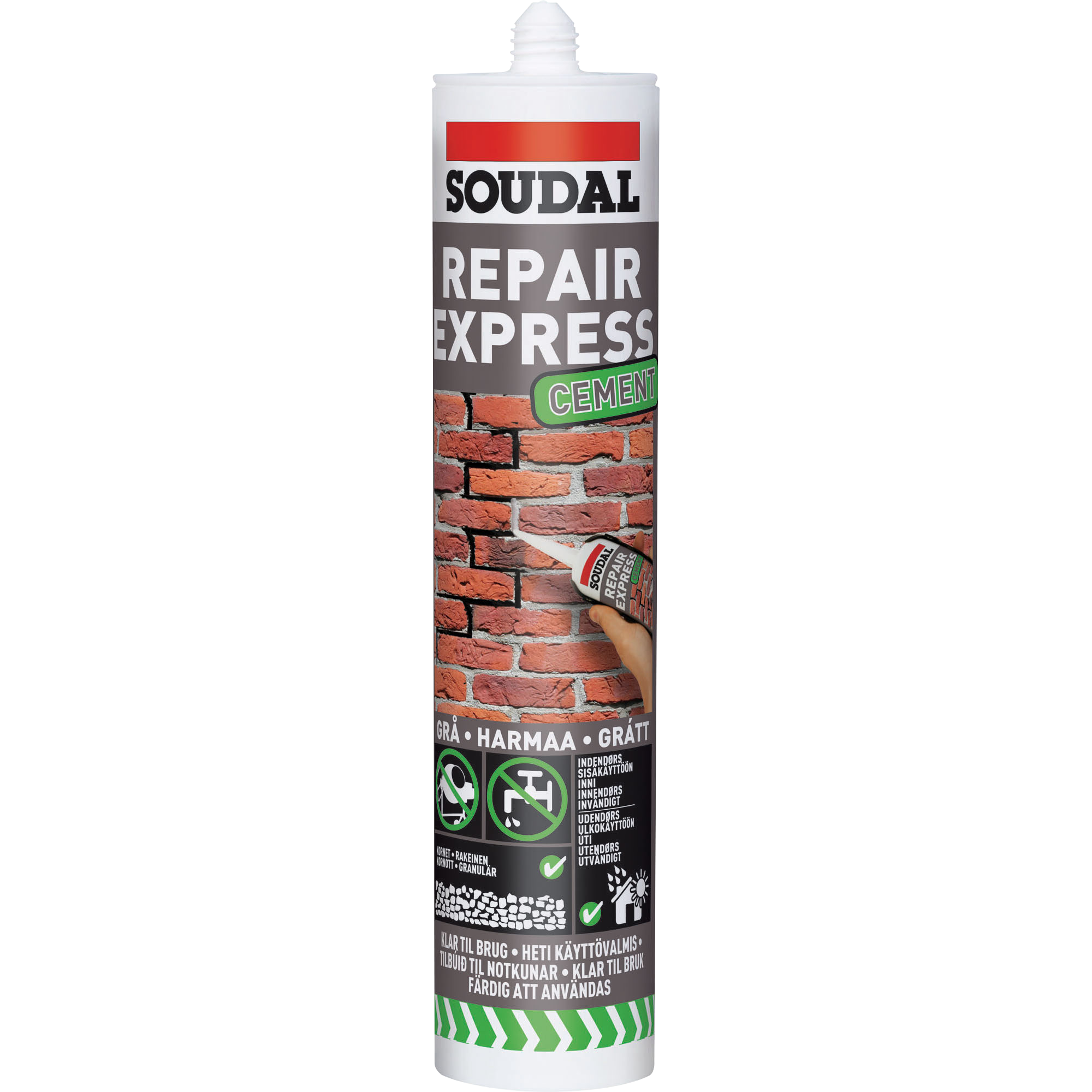 FUGEMASSE EXPRESS CEMENT GRÅ 300ML