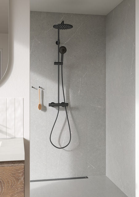 DAMIXA SILHOUET BRUSERSYSTEM. BRUSHED GRAPHITE GREY (PVD)