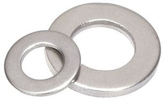 Skive M6, 6,4 x 12 x 1,6 mm, A2, DIN 125