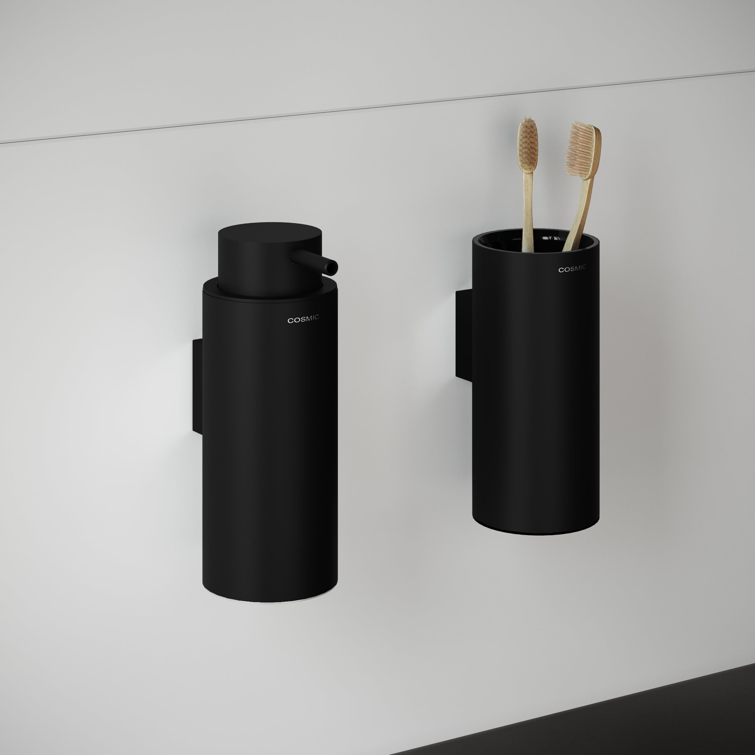 Cosmic Logic væghængt sæbedispenser 200 ml mat sort