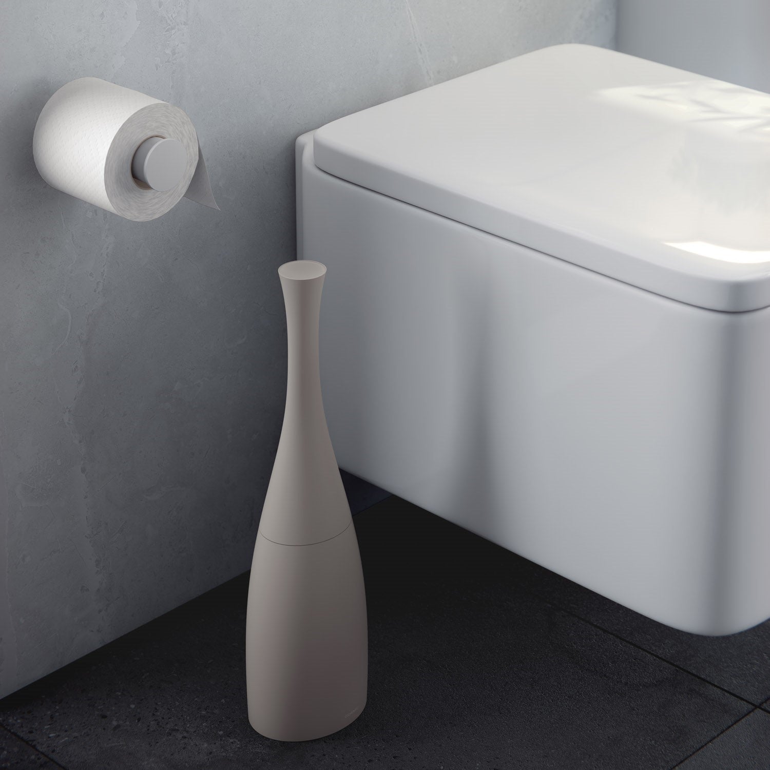 Cosmic Saku toiletbørste grå