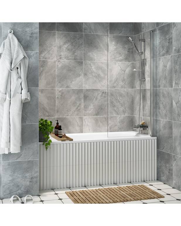 GBG 2942 Badekar til indmuring med overløb 1600x700 mm.