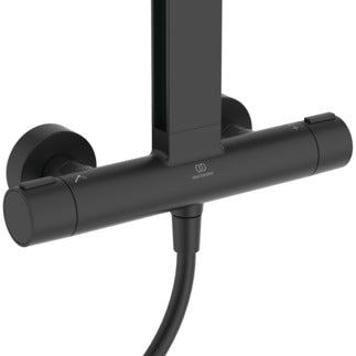 Alu+ Brusesystem+termostat Silk Black