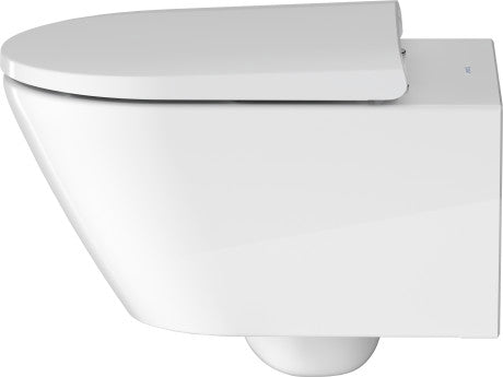 Duravit D-Neo Vægmonteret toilet 540 mm rimless med skjult mont.