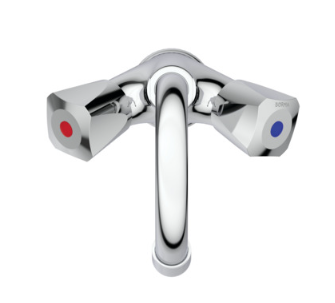 Børma Standard med C-tud, krom, 2-grebs, 100mm