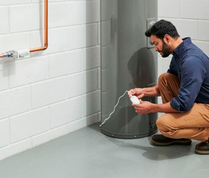 Resideo Braukmann Waterstop WiFi vandlækagestopventil 3/4". Inkl. vandalarm og kabel