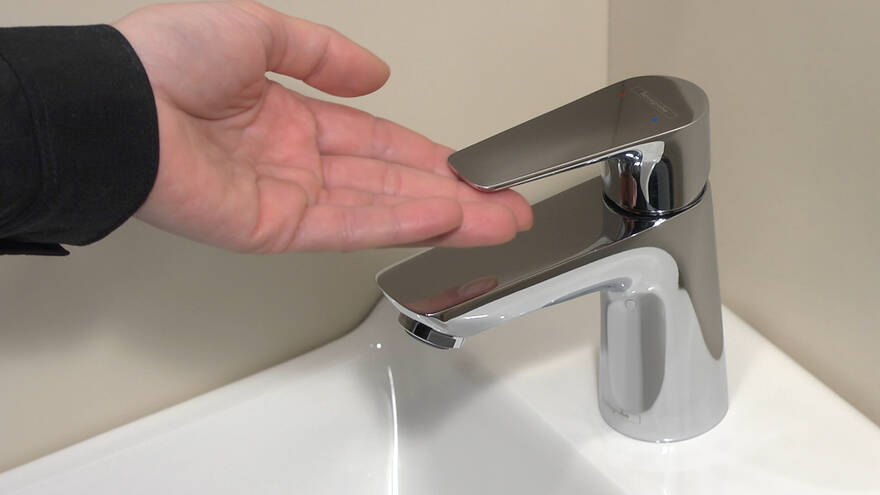 Hansgrohe Talis E 80 håndvaskarmatur med BV, krom
