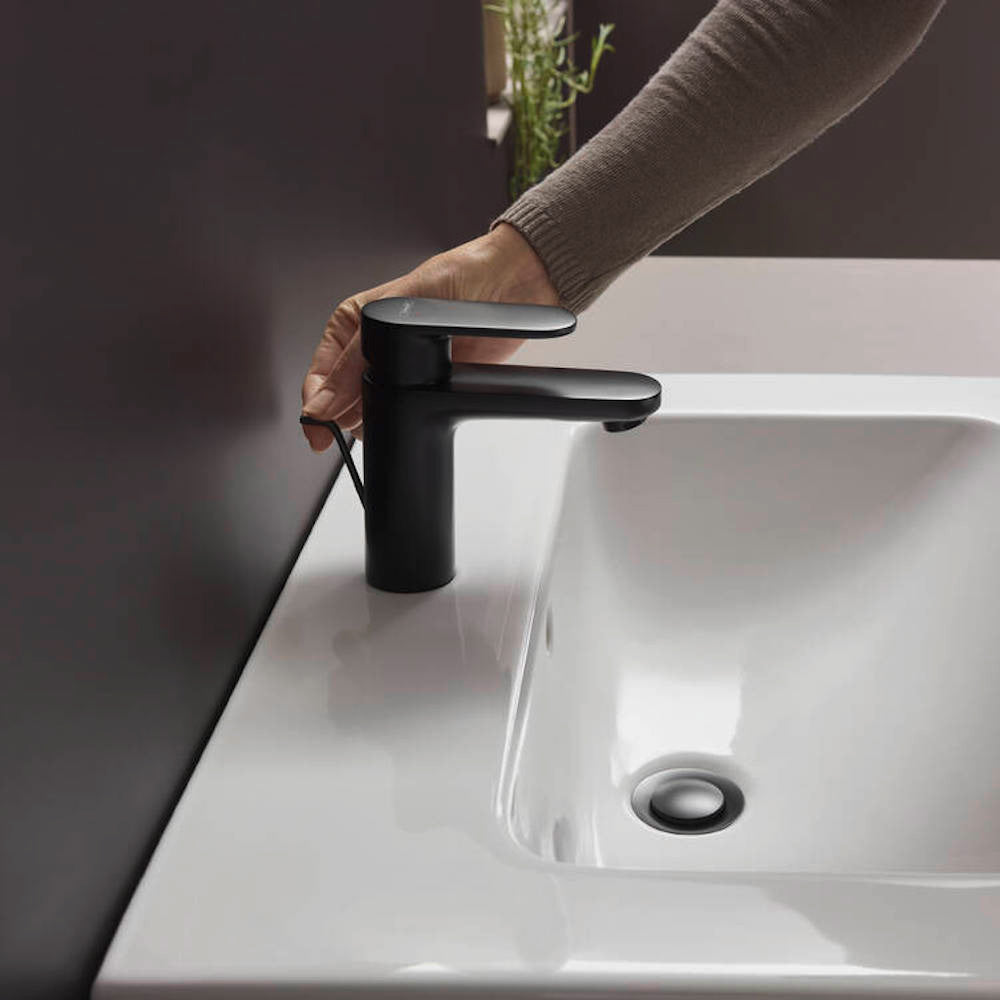 Hansgrohe Vernis Blend håndvaskarmatur 100 u/bv, mat sort
