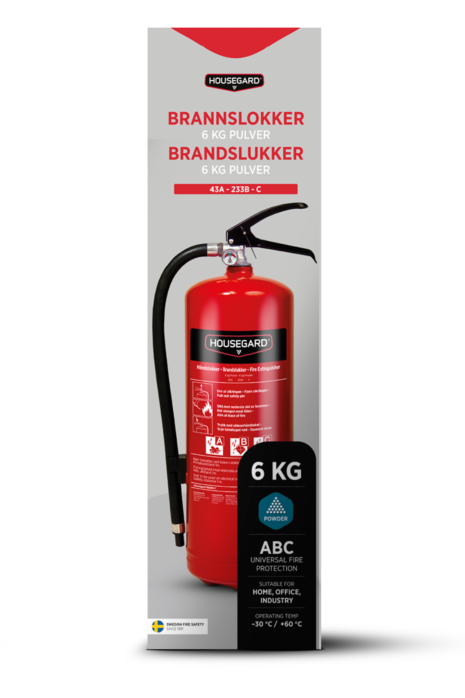 BRANDSLUKKER PULVER 6KG HOUSEGARD 43A 233B CPE6GEB