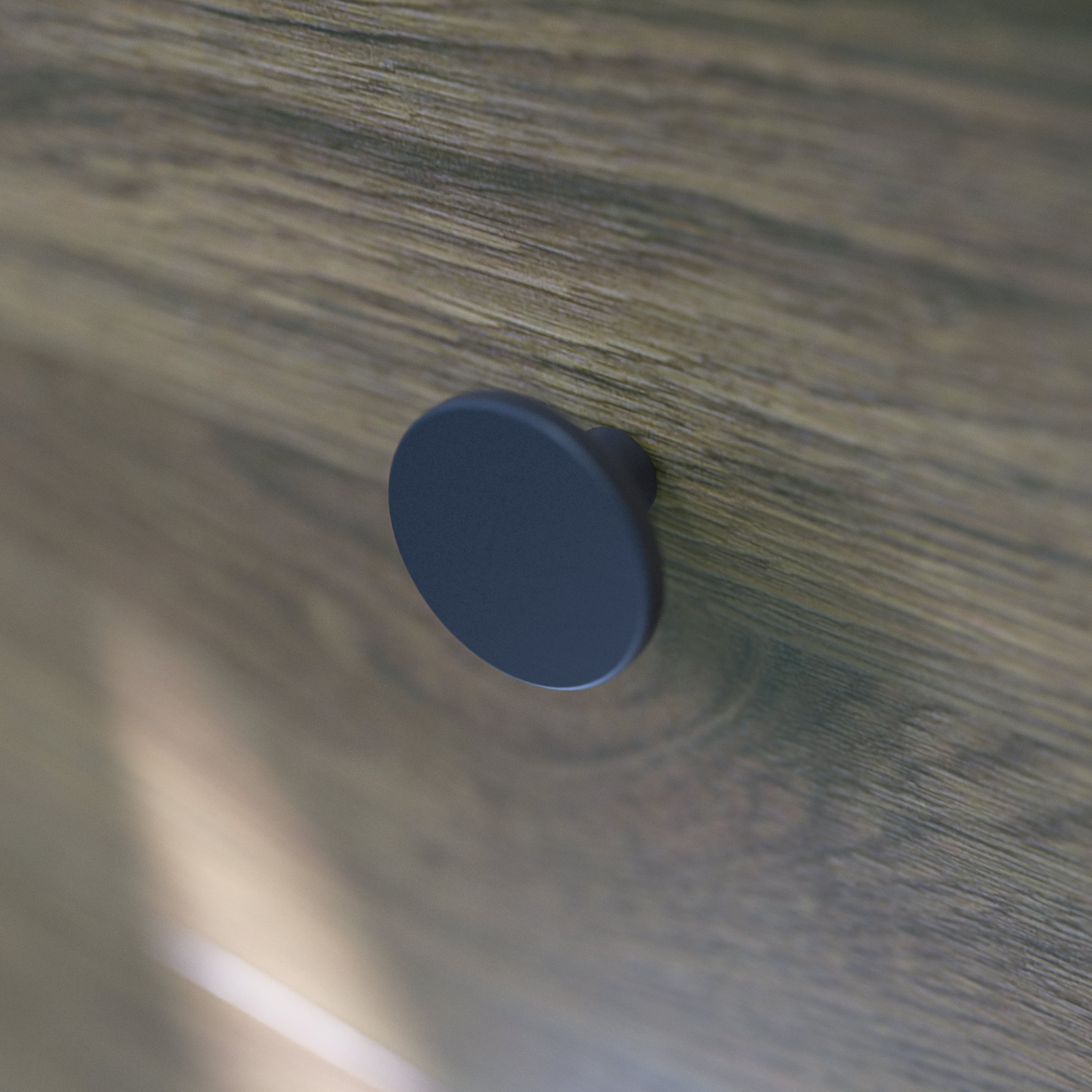 Dansani Greb "Button", sort, genanvendt plast, Ø:42mm