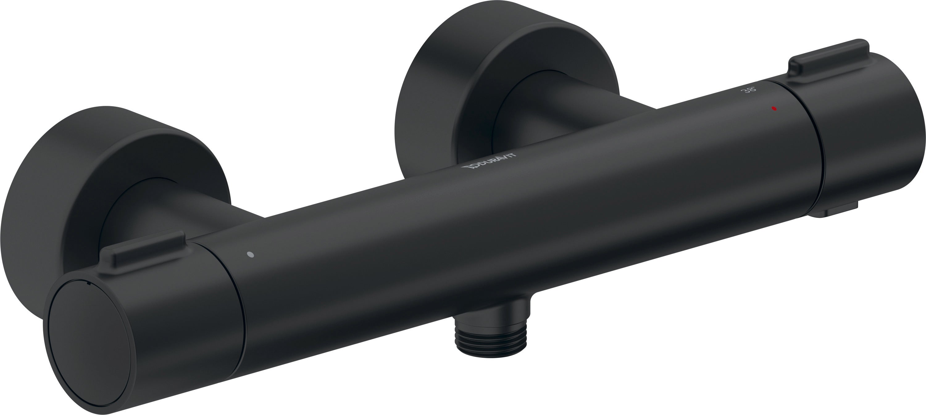 Duravit universal brusebatteri med termostat i sort mat