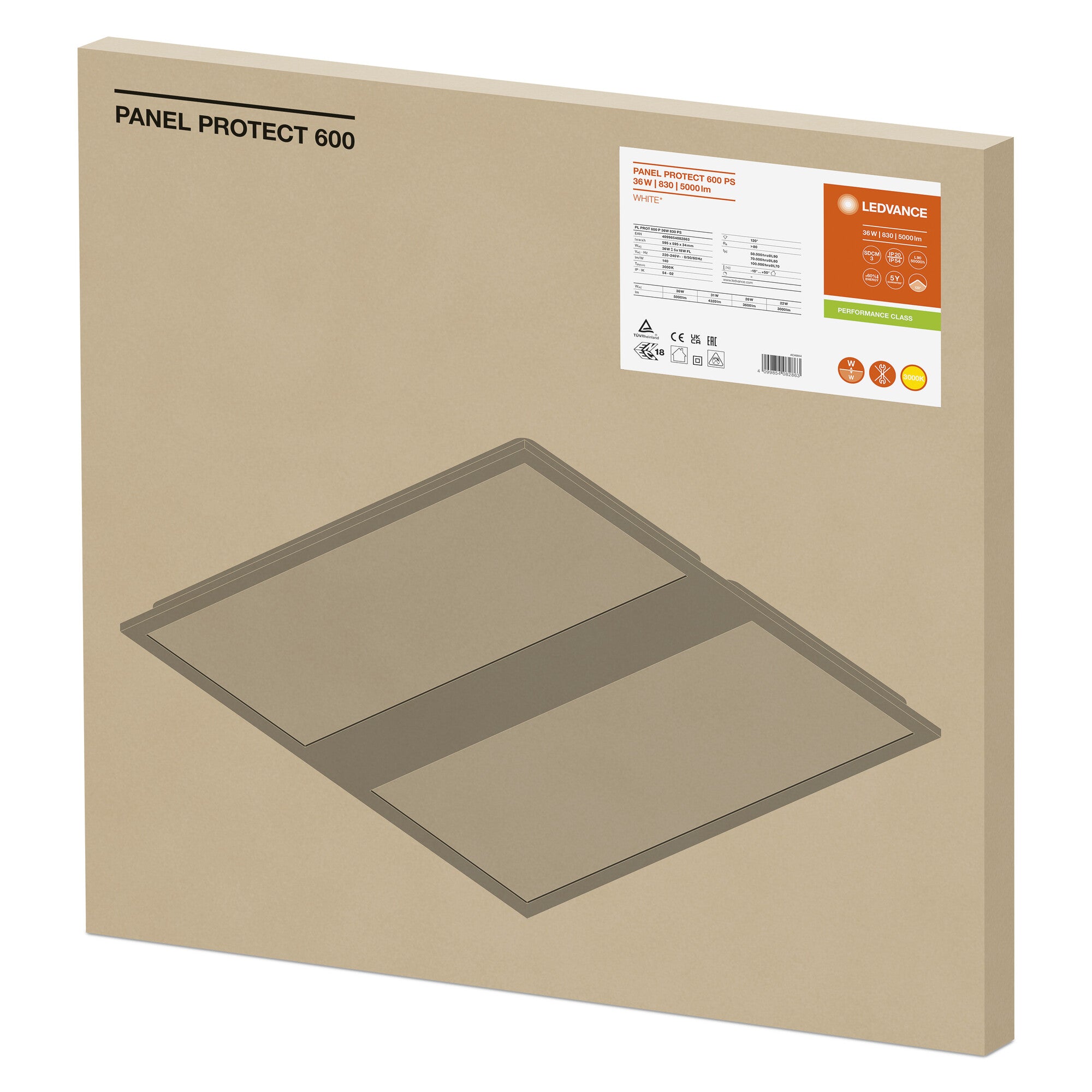 PANEL PROTECT PS 36W/840 IP54