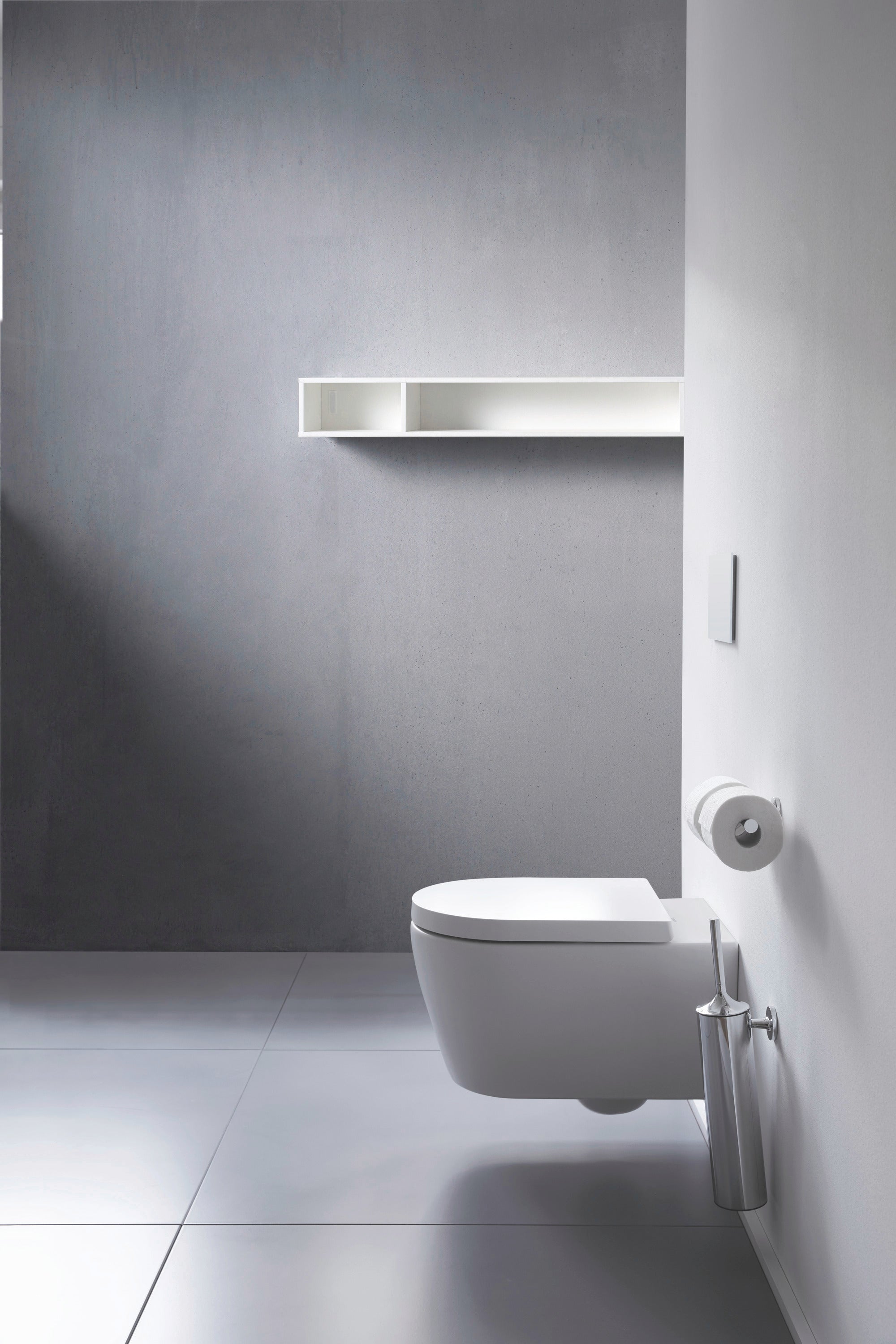 Duravit Starck T toiletbørste vægmonteret krom, 80x118mm